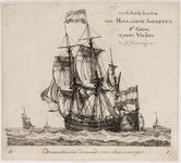 1a159 Verscheide soorten van Hollandsche Scheepen, 4de Catern zynde Vissers : Driemasthoeker dienende voor Buisconvoÿer, 1790