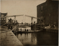 1b80 Werkzaamheden bij de Drommedarisbrug omstreeks 1900(?), 1900?