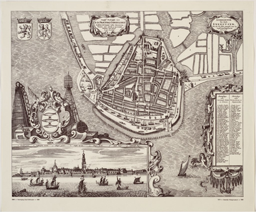 1c24 Afbeeldingh Der Stadt Enkhuysen : soo als de selve geweest is voor de Laeste Vergrootingh, tot den Iare, 1590, 158-?