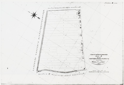 1f25 Gemeente Ooster & Westerblokker : Sectie B genaamd Oosterblokker-Westeind : Eerste blad, 1824