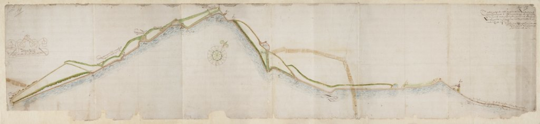 1m6 Kaart van de Westfriese zeekerende dijken... etc., 1638