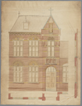 5r21 Bouwtekening van de zusterschool voor meisjes 'Sint Jozef' : portaal, 1894-1895?
