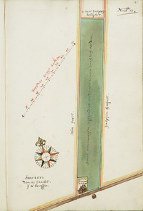 65j208(13) Kaartboek van de Huiszittende Armen der stad Hoorn : Nomber 13 : perceel aan de Westeinderweg te Wognum, 1661