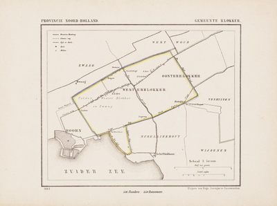 65k41 Provincie Noord-Holland : gemeente Blokker, 1865