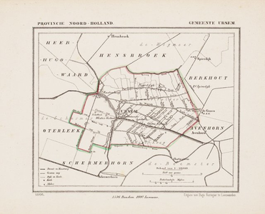 65k58 Provincie Noord-Holland : gemeente Ursem, 1866