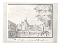 foto-22858 Weezhuijs van binnen en Arsenael. tot Hoorn 1727, 1727