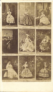 foto-17120 Negen portretten van personages (vrouwenrollen) uit beroemde opera's, 1863