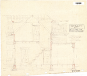 10001075 Plan voor fitterswoning te Wester-Blokker, doorsnede, Westerblokker, c.a. 1926, ongedateerd