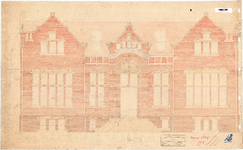 10001121 Detail voorgevel Rijks Tuinbouwwinterschool, Hoorn, Bontekoestraat, 1914