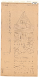 10001484 Geveltekening Munnickenveld 2, met maten, twee details en 4 geveldoorsnedes, Hoorn, Munnickenveld 2, 1944