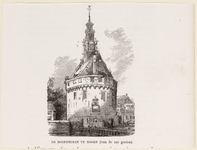1a128 De Hoofdtoren te Hoorn (van de zee gezien), 186-?