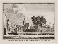 1a141 Denenburger-Poort en Willigenburg te Enkhuizen. 1726 : vanuit het zuiden, 1726