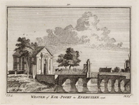 1a151 Wester- of Koe-Poort te Enkhuizen. 1726 : vanuit het noordwesten, 1726