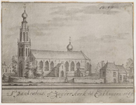 1a16 St. Pankratius of Zuyderkerk tot Enkhuysen. 1649 :vanuit het zuiden, 1649