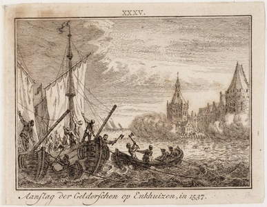 1a50 Aanslag der Gelderschen op Enkhuizen in 1537, 1537, 22 juni