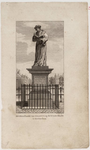 1a87 Het standbeeld van Erasmus, op de Groote Markt te Rotterdam, ca. 1800