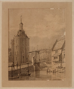 1b48 Drommedaris en Drommedarisbrug vanuit het zuidoosten, 17-?