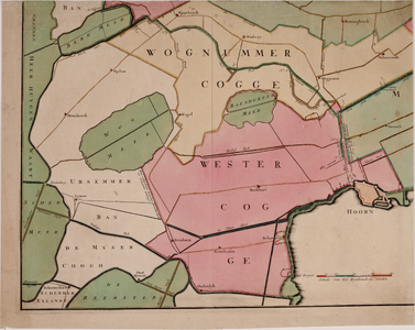 1d27 Nieuwe kaarte van Dreghterlandt ende Vier Noorder Koggen, 1735-1736
