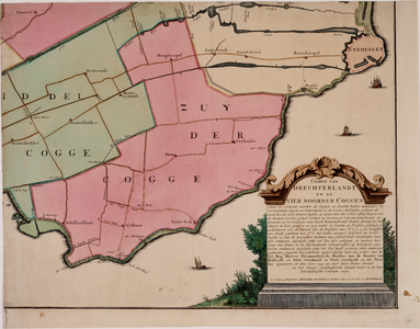 1d28 Nieuwe kaarte van Dreghterlandt ende Vier Noorder Koggen, 1735-1736
