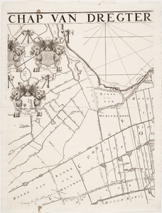 1d3 Nieuwe kaarte van het dijkgraafschap Dregterlandt MDCCXXXXIII, 1743