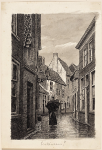 1d35 Straatbeeld op een regenachtige dag, 19-