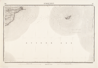 1e11 Topographische en Militaire Kaart van het Koningrijk der Nederlanden : 20 Enkhuizen, 1850-1864