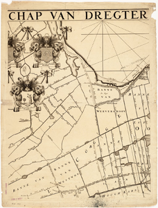 1e13 Nieuwe kaarte van het dijkgraafschap Dregterlandt MDCCXXXXIII, 1743