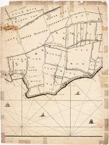 1e16 Nieuwe kaarte van het dijkgraafschap Dregterlandt MDCCXXXXIII, 1743
