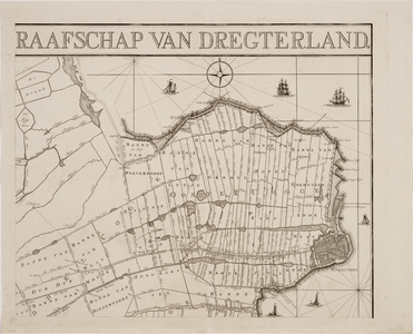 1e2 Nieuwe kaart van het dijkgraafschap Dregterland, 1775