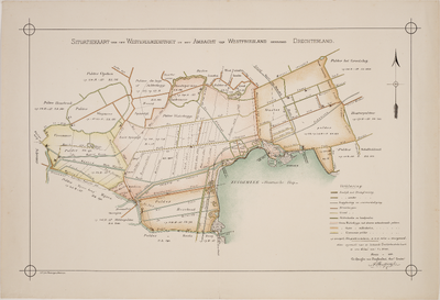 1e7 Kaart van het Ambacht van Westfriesland genaamd Drechterland : Situatiekaart van het Westerdijkdistrict, 1885