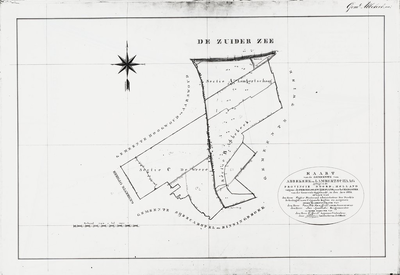 1f1 Kaart van de gemeente van Abbekerk & Lambertschaag : Opgemaakt, in den Jare 1826, 1826