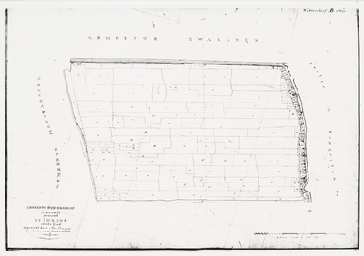 1f103(1) Gemeente Wervershoof : Sectie B genaamd Zuidzijde, 1826