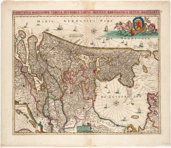 1f116 Comitatus Hollandiae Tabula Pluribus Locis Recens Emendata, 165-?