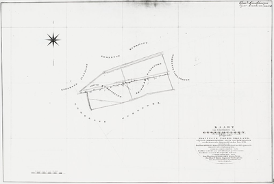 1f13 Kaart van de gemeente van Grosthuisen : Opgemaakt, in den Jare 1823, 1823