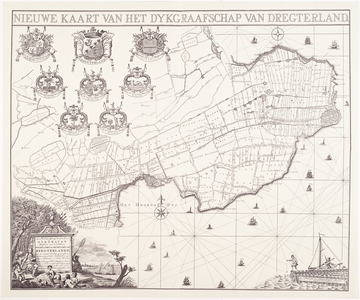 1f132 Nieuwe kaart van het dijkgraafschap Dregterland, 1775