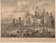 1f144 De Slag bij Waterloo : op het tijdstip dat aan Zijne Excellentie den Generaal Veldmaarschalk Lord Wellington twee ...