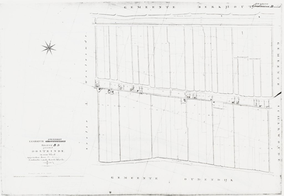 1f15 Gemeente Grosthuizen : Sectie B genaamd Oosteinde, 1823