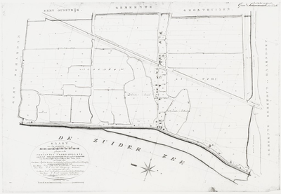 1f16 Kaart van de gemeente van Scharwoude : Opgemaakt, in den Jare 1823, 1823