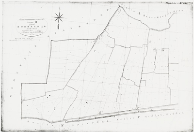1f19(1) Gemeente Berkhout & Baarsdorp : Sectie B genaamd Bobeldijk, 1823