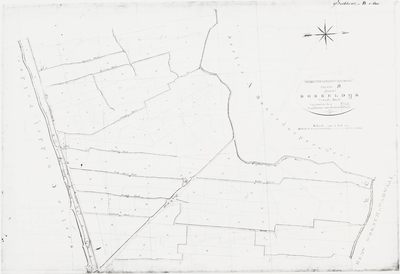 1f19(2) Gemeente Berkhout & Baarsdorp : Sectie B genaamd Bobeldijk, 1823