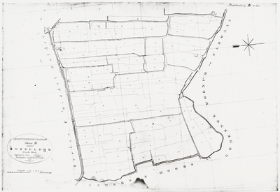 1f19(3) Gemeente Berkhout & Baarsdorp : Sectie B genaamd Bobeldijk, 1823
