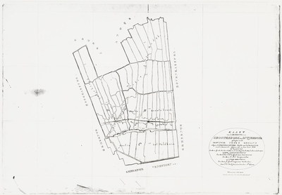 1f35 Kaart van de gemeente van Grootebroek en Lutjebroek : opgemaakt in den Jare 1826, 1826