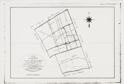 1f44 Kaart van de Gemeente van Hoogkarspel : opgemaakt in den jare 1826, 1826