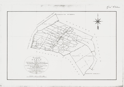 1f65 Kaart van de gemeente van Obdam : Opgemaakt in den Jare 1825, 1825
