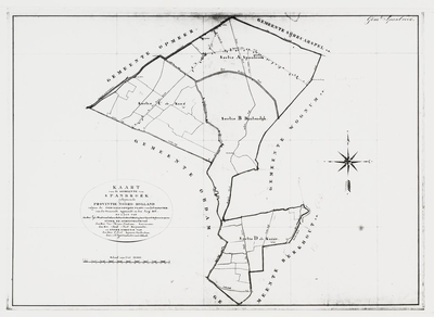 1f79 Kaart van de gemeente van Spanbroek : Opgemaakt, in den Jare 1826, 1826