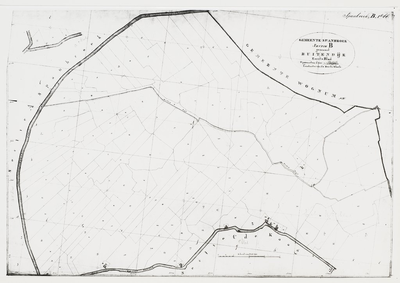 1f81(1) Gemeente Spanbroek : Sectie B genaamd Buitendijk, 1826