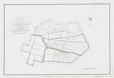 1f89 Kaart van de gemeente van Ursem : Opgemaakt, in den Jare 1817, 1817