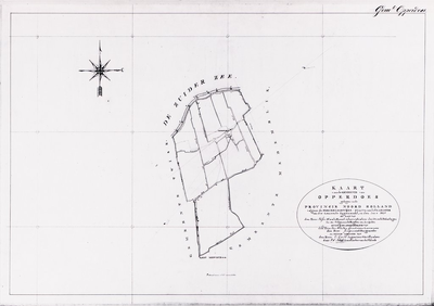 1g104 Kaart van de Gemeente van Opperdoes, 1825
