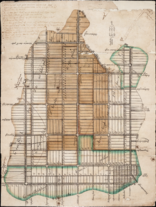 1g31 Kaart van de Beemster binnen de dijken, met aanduiding van de verkaveling, molens, wateringen, sloten en wegen : ...