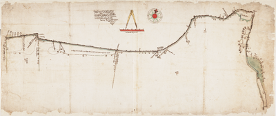 1h16 Caerte vertonende den dijck van de Vier Noorder Coggen... etc., 1638